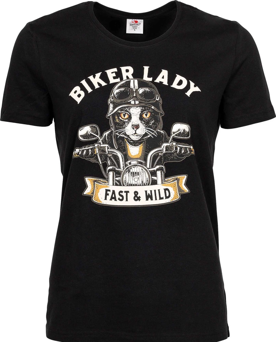 Clearance Rahmenlos Biker Cat Women'S T-Shirt