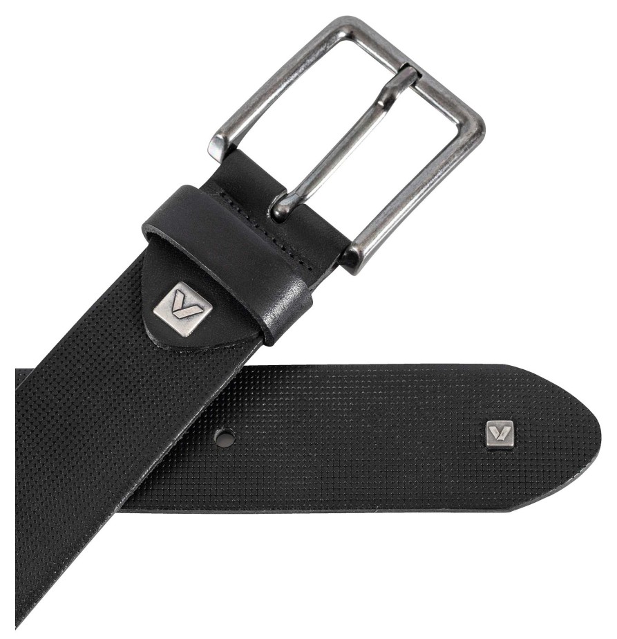 Clearance Vanucci Vanucci Vxa-7 Leather Belt, Black