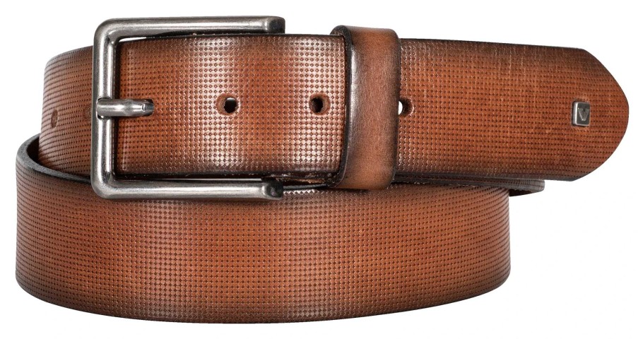 New Vanucci Vanucci Vxa-7 Leather Belt, Brown