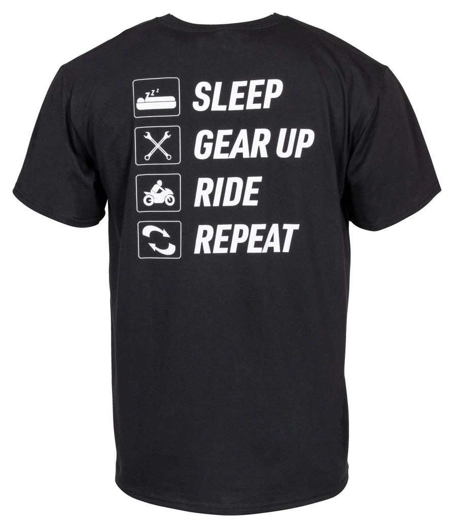 Clearance Louis Sleep, Gear Up, Ride, Repeat T-Shirt