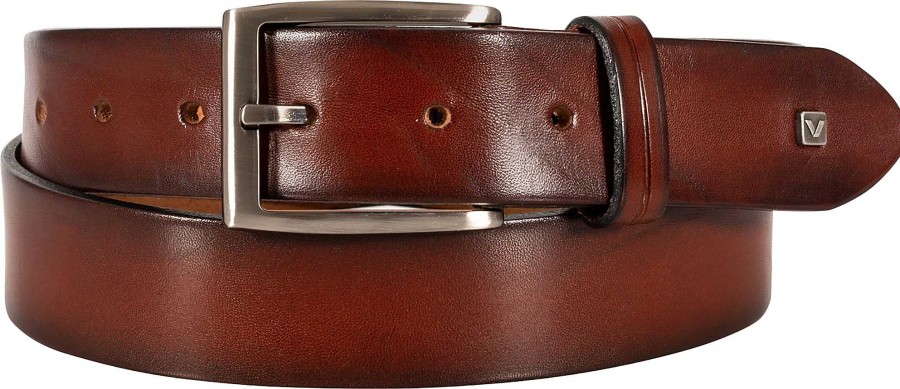 Clearance Vanucci Vanucci Vxa-1 Leather Belt Brown