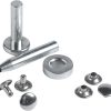 New Langlauf Rivets 9 Mm Silver Including Tools