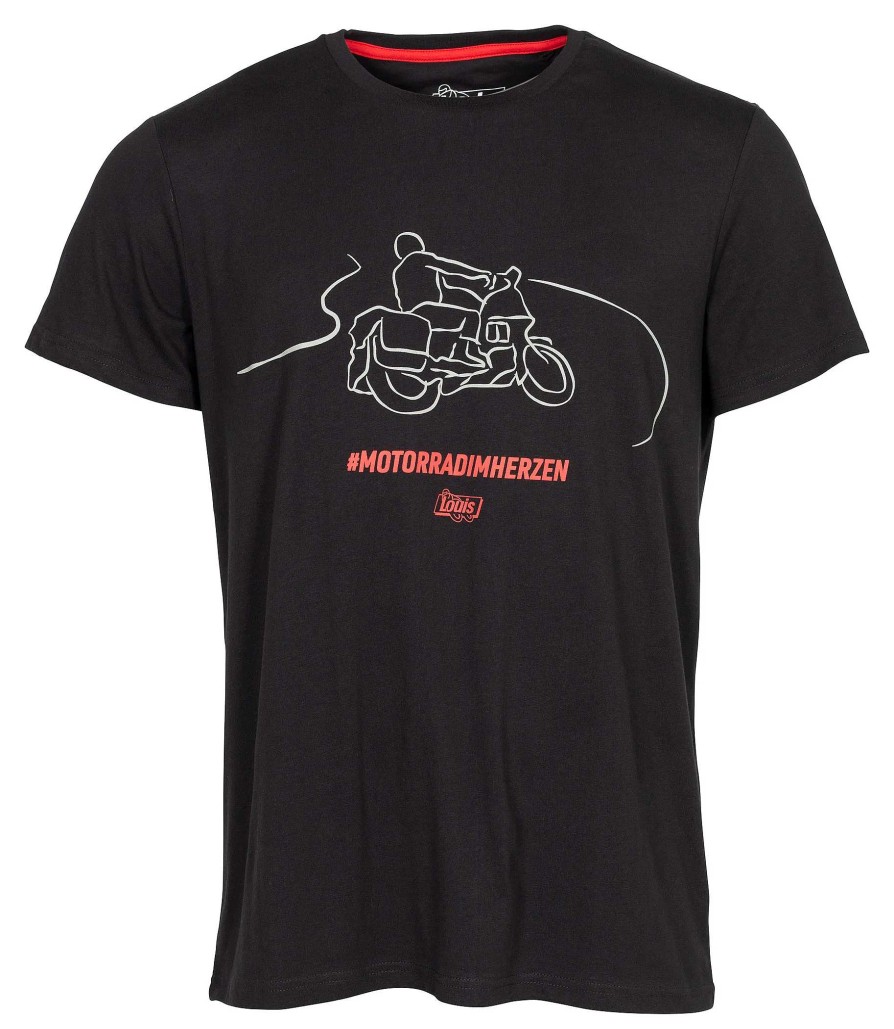 Online Louis Louis Motorcycle In The Heart Journey T-Shirt