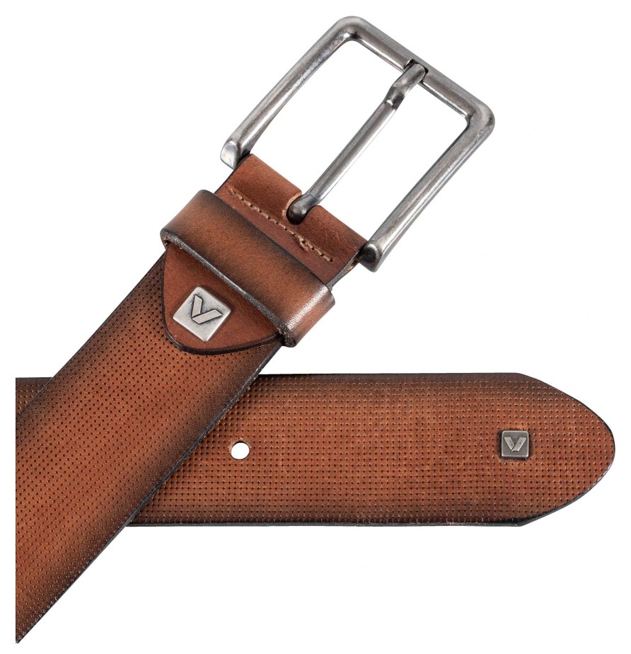 New Vanucci Vanucci Vxa-7 Leather Belt, Brown