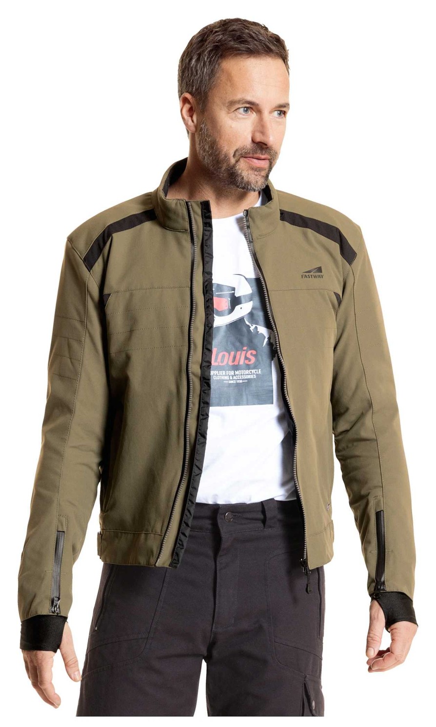 Online Fastway Fastway T-2206 Men City Textile Jacket