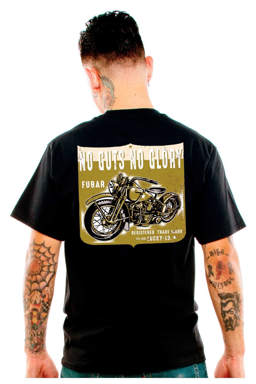 Hot Lucky 13 Lucky 13 Fubar & Nbsp T-Shirt