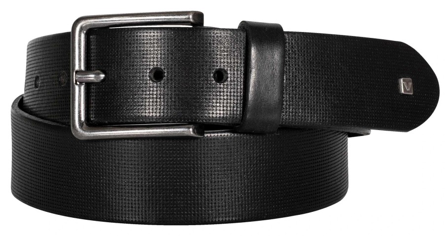 Clearance Vanucci Vanucci Vxa-7 Leather Belt, Black