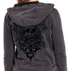 Wholesale Lethal Angel Lethal Angel Crossbones Women'S Zip Hoodie