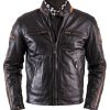 New Helstons Helston'S Ace Rag Leather Jacket