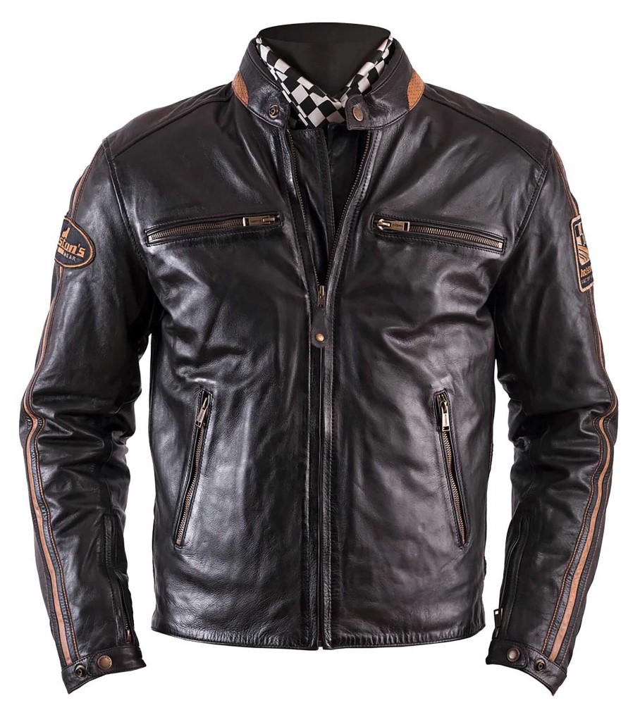 New Helstons Helston'S Ace Rag Leather Jacket